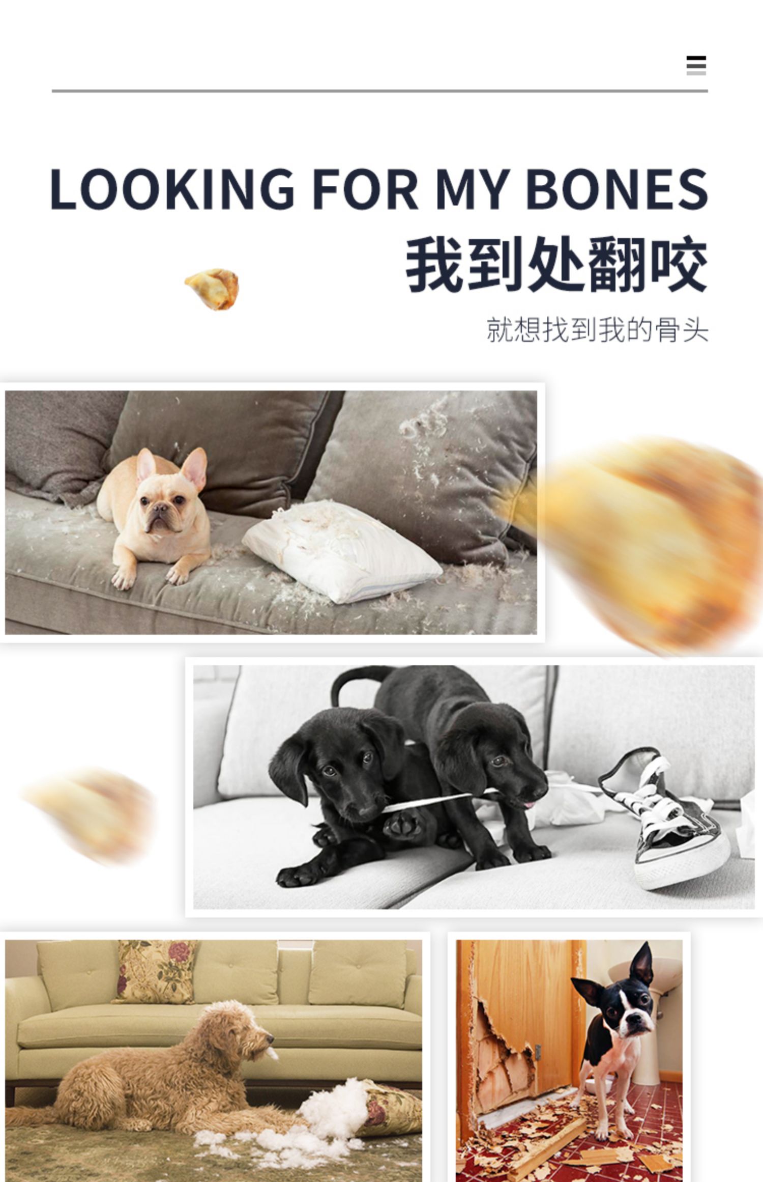 Bò Đầu gối Xương Chó Snack Pet Teddy Molar Double Row Không khí trong lành Khô Tự chế kháng bắp chân Xương đầu gối 3 - Đồ ăn vặt cho chó bánh thưởng chó