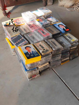 Nostalgic used 80 s vintage tape cassette pop music classic old objects antique window display