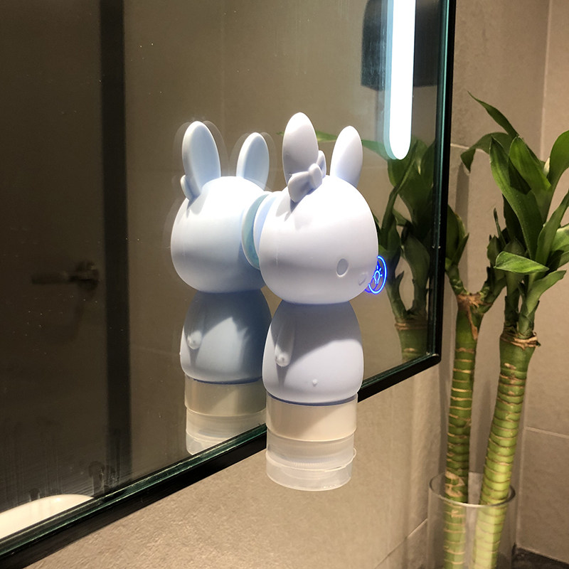 With suction cup silicone sub-bottling travel set lotion shower gel shampoo soft storage bottle portable travel small bottle