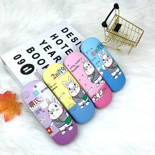 Мультяшные очки, индивидуальная жестяная коробка, делается под заказ, с печатью вашего логотипа