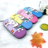 Мультяшные очки, индивидуальная жестяная коробка, делается под заказ, с печатью вашего логотипа