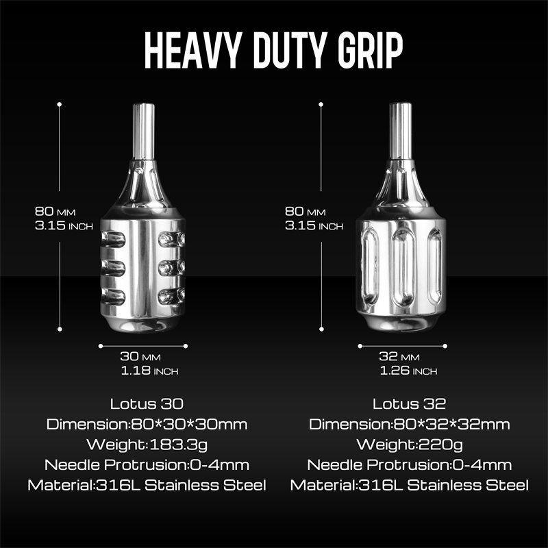 Tattoo Artist Tattoo Equipment Stainless Steel Integrated Short Needle Handle Adjustable Needle Diameter 30/32mm Tattoo Artist Tattoo Equipment Stainless Steel Integrated Short Needle Handle Adjustable Needle Diameter 30/32mm