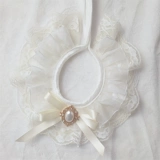 Милый абрикосовый кружевной слюнявчик, шарф, нагрудник, чокер