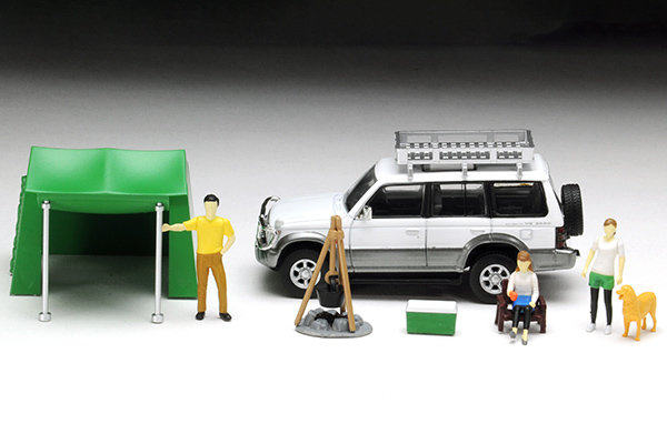 Модель машины 20年6月 tomy tlv1/64 car snap 01a camp  pajero 车/营地 Tomica