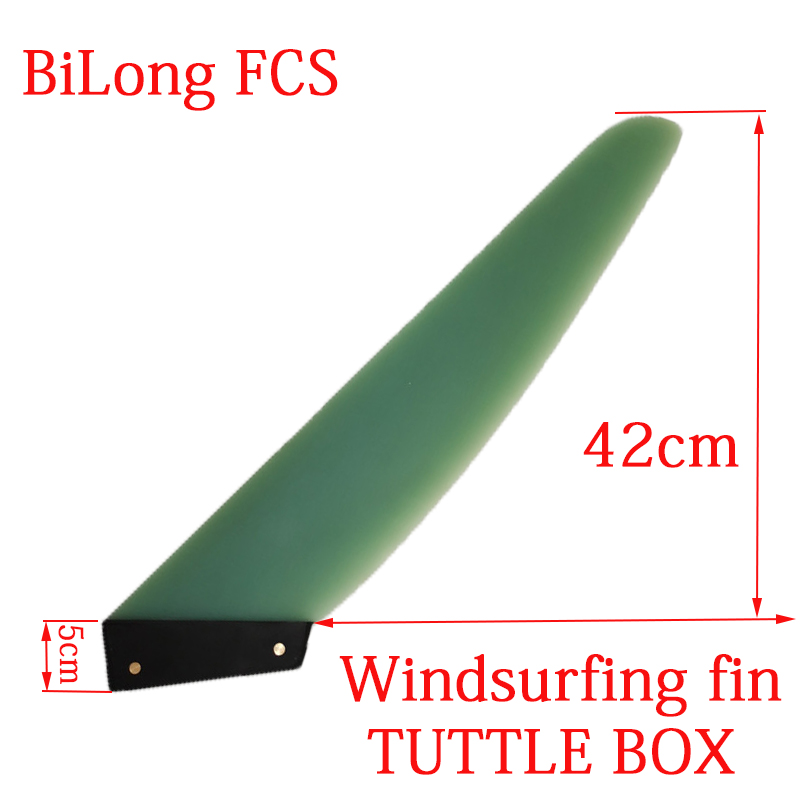 Windsurf fin G10 material waterproof grass high 42 cm sail plate tail rudder Tuttle Box surfboard fin