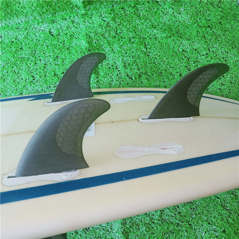 XS small size FCS II fin 2 generation plug surfboard tail fin three pieces of carbon fiber material