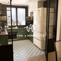 Vannet French retro bathroom kitchen tiles small flower tiles medieval style bathroom toilet wall tiles balcony floor tiles