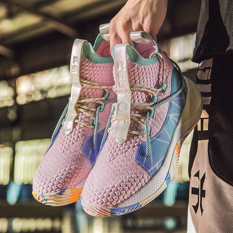 Owen 6 Kobe 7kd14 basketball shoes men's high-top pink breathable mandarin duck couple actual combat sports ultra-light running shoes
