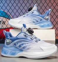 Professional childrens table tennis shoes for boys summer style elementary school boys special rotating button anti-slip shock-absorbing sports shoes