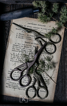  Crane-shaped scissors cross-stitch small scissors retro embroidery scissors tea ceremony tea bag scissors photography props