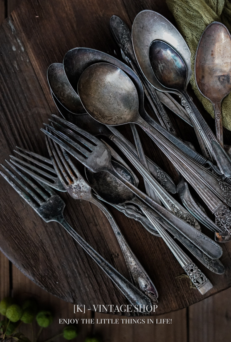 Retro Knife Fork Western Antique Second-hand American Knockback Cutlery Fork Photo Silver Fork Gourmet Photography Props