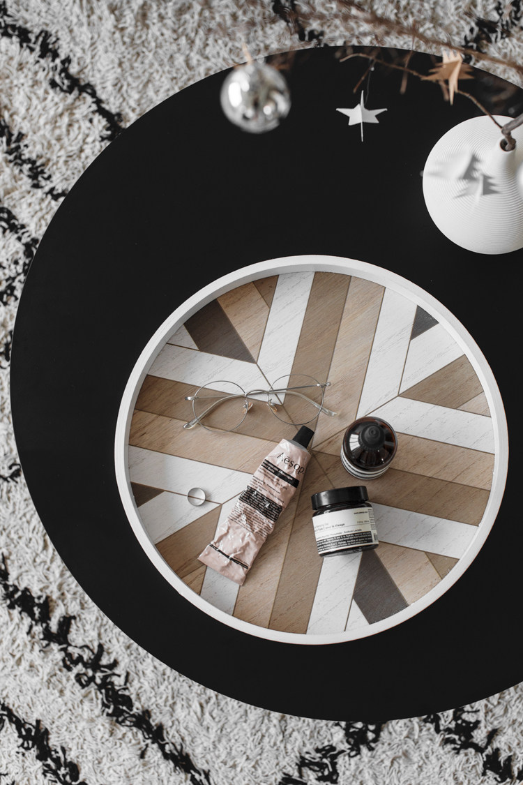 ins wind Nordic modern wind rectangular round wood care disc containing disc fruit tray Tray Baked Peels