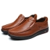 Giày da mùa hè cho nam 40 tuổi trung niên 50 cha thường đi giày nam 60 tuổi - Sandal Sandal