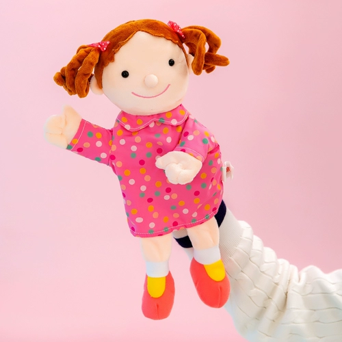 Перчатки для мальчиков и девочек, детская плюшевая ручная кукла, игрушка для детского сада