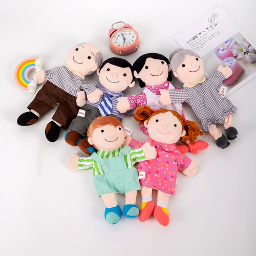 Перчатки для мальчиков и девочек, детская плюшевая ручная кукла, игрушка для детского сада