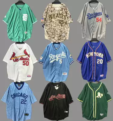 Korean loose Street hip hop hiphop Jersey big size cardigan BF medium long baseball suit short sleeve T-shirt men and women tide