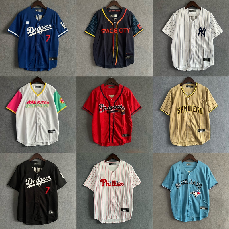 European and American Baseball Uniforms for Men and Women, Short-Sleeved Cardigans, Children's Hip-Hop Street Dance Embroidered Competition Training Uniforms