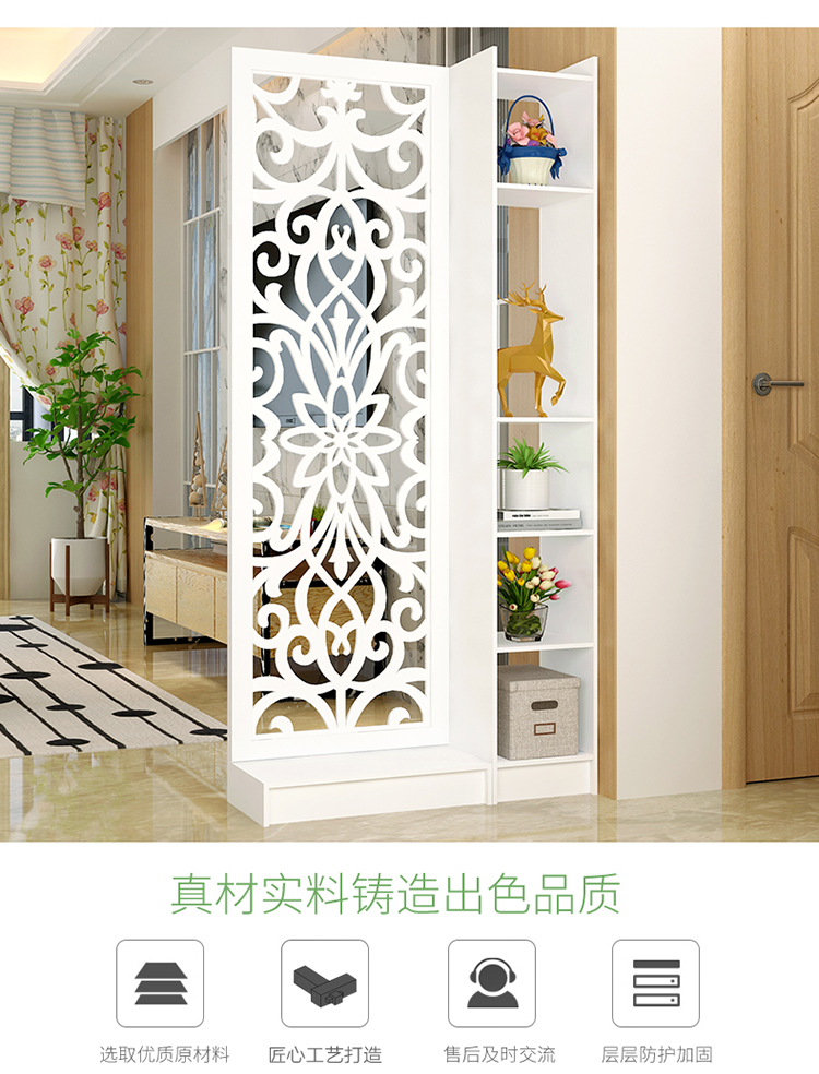 Màn hình vách ngăn phòng khách hiên tủ thời trang hiện đại phong cách châu Âu foyer trang trí tủ rỗng chạm khắc nền cửa sổ - Màn hình / Cửa sổ vách ngăn phòng bằng gỗ