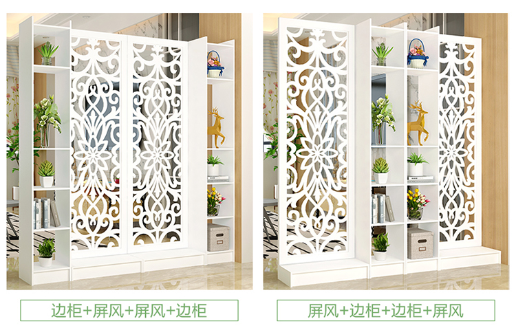 Màn hình vách ngăn phòng khách hiên tủ thời trang hiện đại phong cách châu Âu foyer trang trí tủ rỗng chạm khắc nền cửa sổ - Màn hình / Cửa sổ vách ngăn phòng bằng gỗ