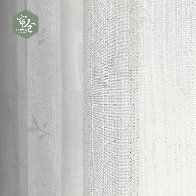 Curtain warehouse Japan imported design gauze curtain mirror heat insulation shading sunscreen UV flower pattern gauze curtain memory stereotype
