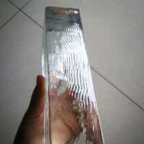 Creatine hot melt solid glass brick 202 * 102 * 50 side creatine polished crystal brick art background wall