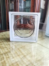 Sun pattern hollow glass brick 190*190* 80 artistic background partition wall high-end design material selection