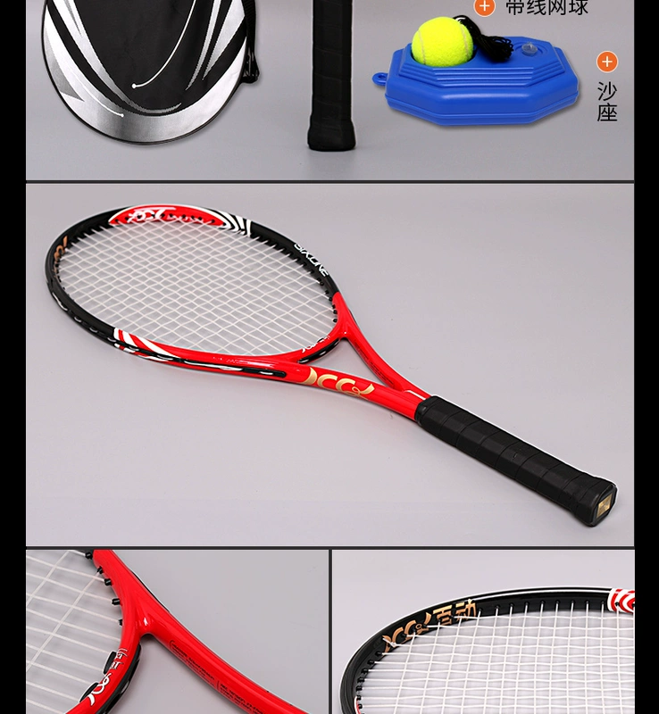 Quà tặng túi vợt tennis dành cho người mới bắt đầu bằng sợi carbon nam và nữ gấp đôi khóa học tự chọn carbon sinh viên chuyên nghiệp vợt head