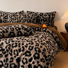 2026 New Winter Warm and Thickened Rabbit Fur Bedding Milk Velvet Bed Sheet Duvet Cover Bedspread Four-Piece Set