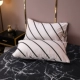 CX-White Strip Pillow Case One Pare