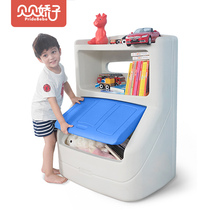 Beibei Jiaozi childrens toy storage box artifact Baby double finishing box King-size thickened household storage rack