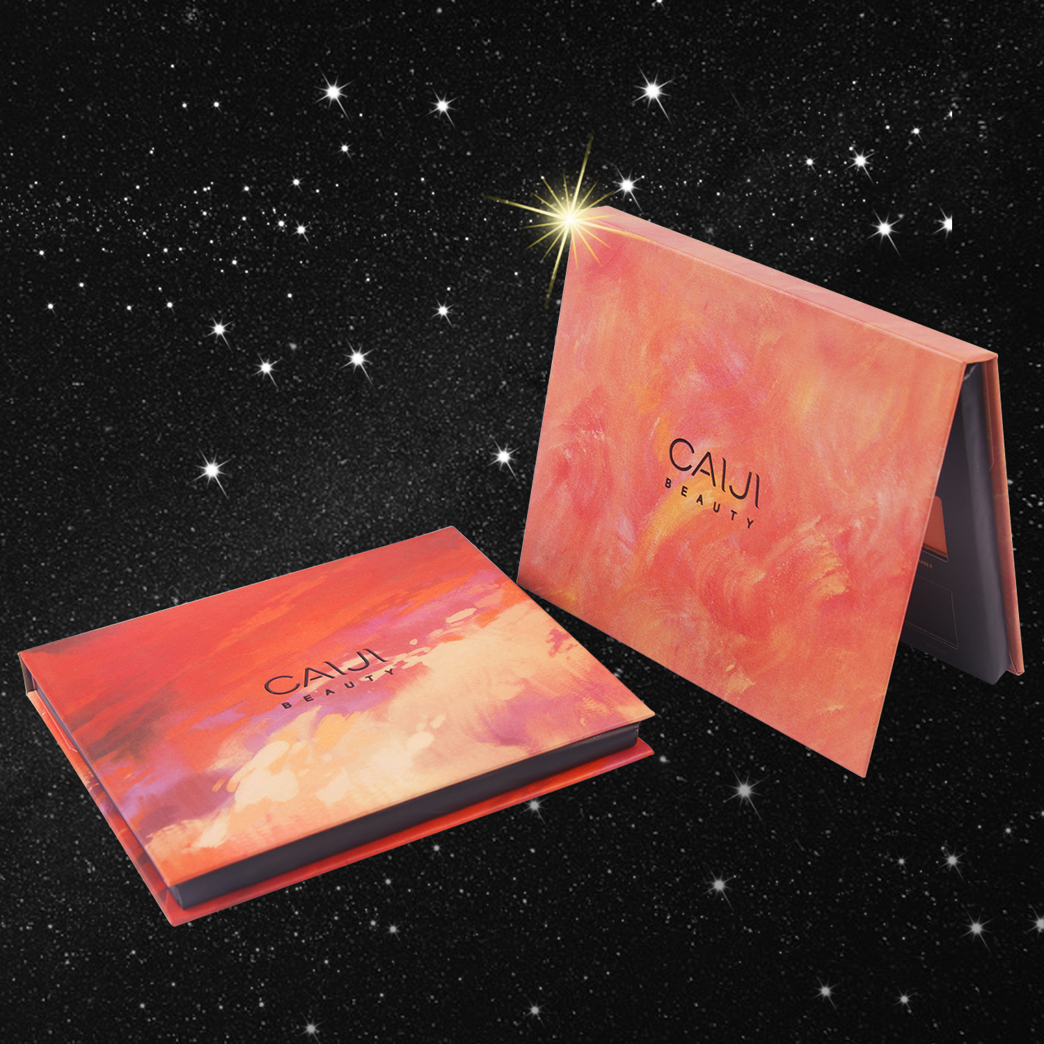 Color is light and shadow galaxy twelve-color eye shadow sunset starry sky 12-color eye shadow pearly matte desert shiny student girl