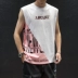 Mùa hè chéo chéo mồ hôi vest nam cộng với phân bón XL Hàn Quốc thanh niên áo vest vai cotton tay áo thun rộng - Áo vest cotton áo ấm nam mùa đông Áo vest cotton