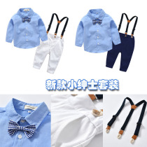 Boys birthday catch weekly clothes baby 1 year old dress autumn suit 2-3 year old half baby clothes gentleman small suit