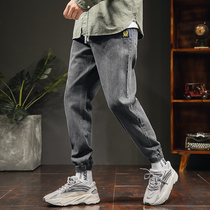 Jeans Men Pants Han Version Trend Spring 2022 New Tide Cards Easy Spring Autumn Season Tooling Casual Long Pants
