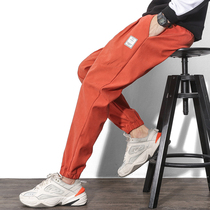 Pants men Korean version of the trend close thin mens casual pants nine mens trousers autumn trousers small feet trousers men