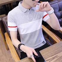 Summer dress new body Personality Men Short Sleeve T-shirt Half Sleeve Korean version shirt collar Trend Mens RtHXftIs