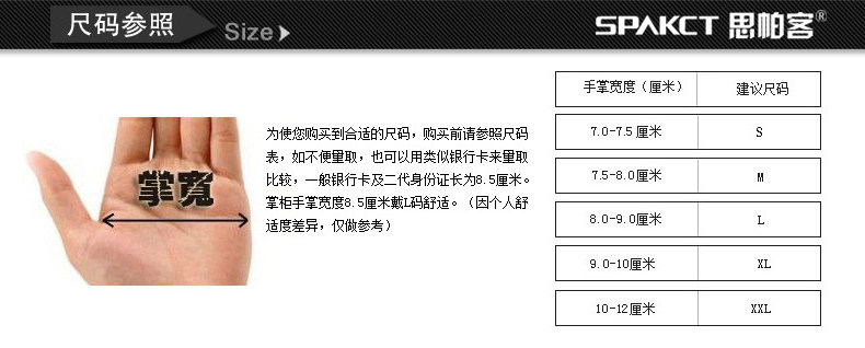 Gants pour vélo mixte SPAKCT - Ref 2243618 Image 7