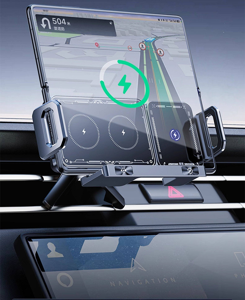 Suitable for Huawei MateX 40% off foldable screen phone car mount, automatic clamping phone holder, car navigation support stand