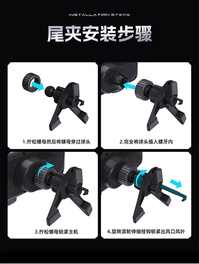 Suitable for Huawei MateX 40% off foldable screen phone car mount, automatic clamping phone holder, car navigation support stand