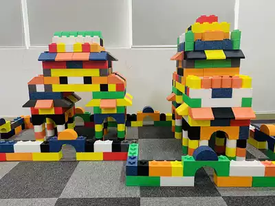 New children's block size model epp foam building block playground 2-6 years old kindergarten baby building block