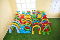 Outdoor Tunnel Teaching Aids Crawl Cross Bar Drill Circle Games Equipment Ferrule Kindergarten Props Combination Drill Hole Activity