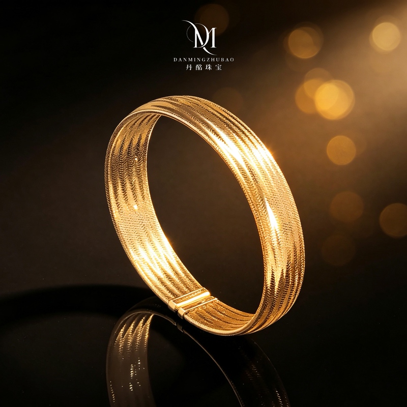 Danmeng Jewelry｜New Arrival【Oxygen Bracelet】18K Gold Imported Italian Bracelet Large Volume Design Bracelet