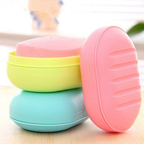 Travel Belt Cover Pure Color Soap Box Drain Soap Box Portable Containing Sealed Soap Case Leakproof Handmade Soap Case