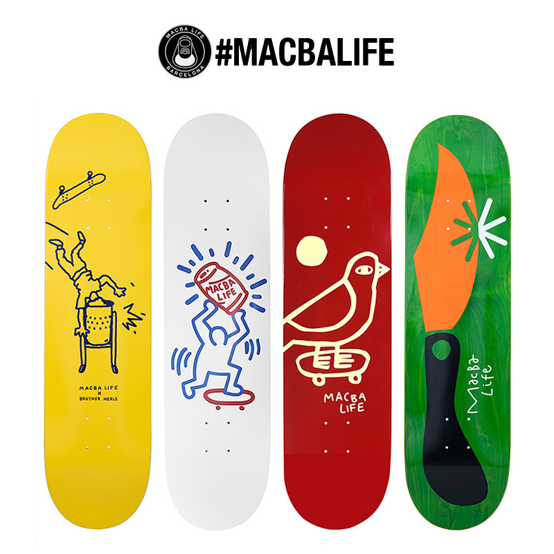 Professional Skateboard Deck Imported from Barcelona Macba Life, Made of All Maple Wood, for Adults, Teenagers, and Children Professional Skateboard Deck Imported from Barcelona Macba Life, Made of All Maple Wood, for Adults, Teenagers, and Children