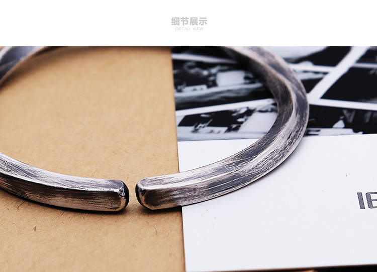 Vòng tay bạc sterling 999 đôi nam nữ bạc nguyên chất đôi tay Mobius tái sinh vòng tay bạc Viking vòng tay chiến đấu rắn gỗ huyết rồng