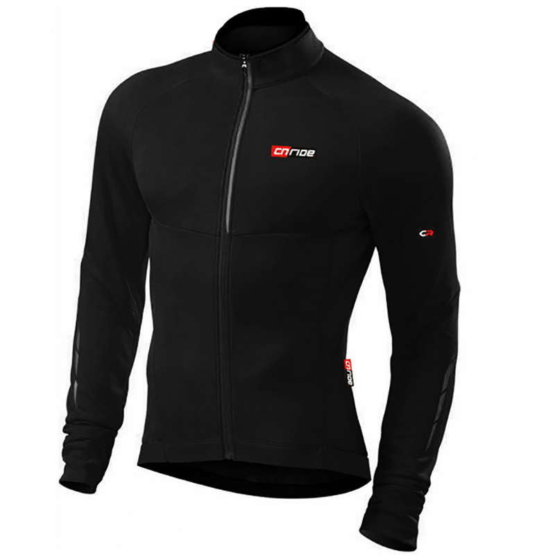 Autumn and winter thickened fleece road mountain riding clothing anti-Feng shui zero 0 degrees soft shell warm long-sleeved top suit