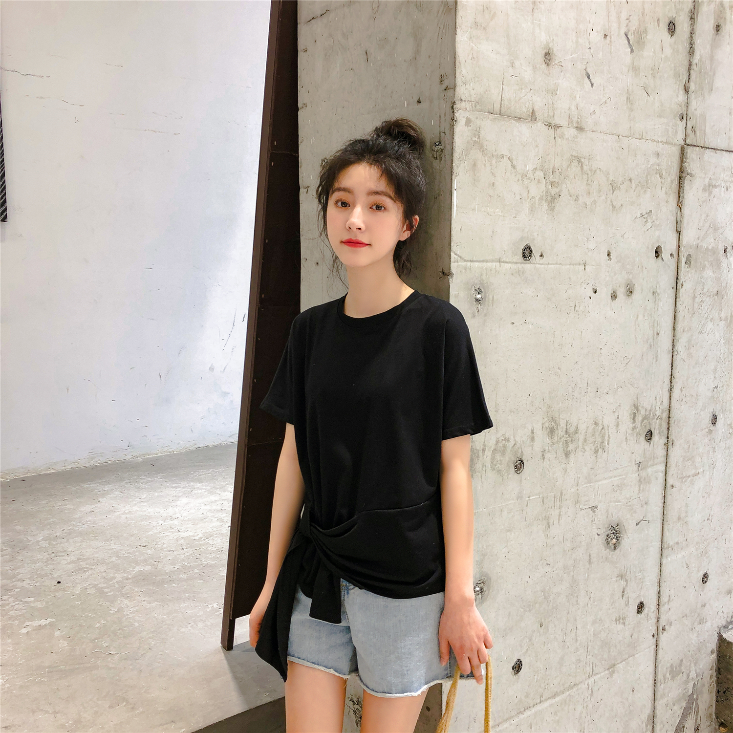 VK旗艦店 韓系個性不規則T恤短袖上衣