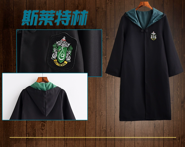 Harry Potter mặc áo choàng áo choàng Gryffindor áo choàng ma thuật đồng phục áo choàng trường