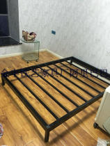 Fashion metal minimalist wrought iron bed double bed 1 5 meters 1 8 meters single bed childrens Korean style tatami