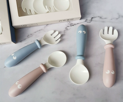 babybjorn Детская ложка для тренировок для еды, вилка, посуда для кормления, обеденная тарелка